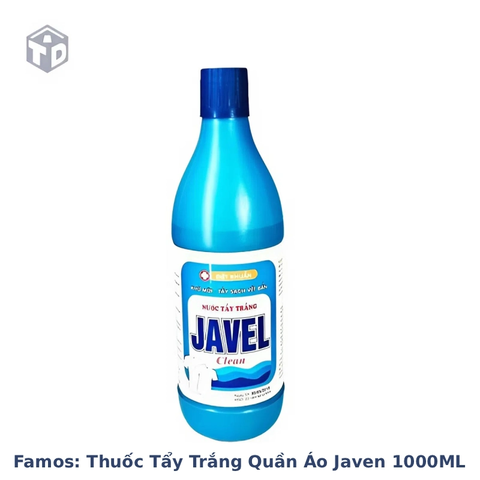 Famos: Thuốc Tẩy Trắng Quần Áo Javen 1000ML - Ko Bao Bể VC