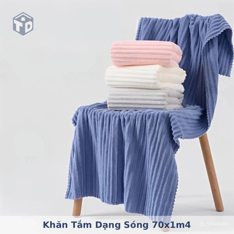 Khăn Tắm Dạng Sóng 70x1m4
