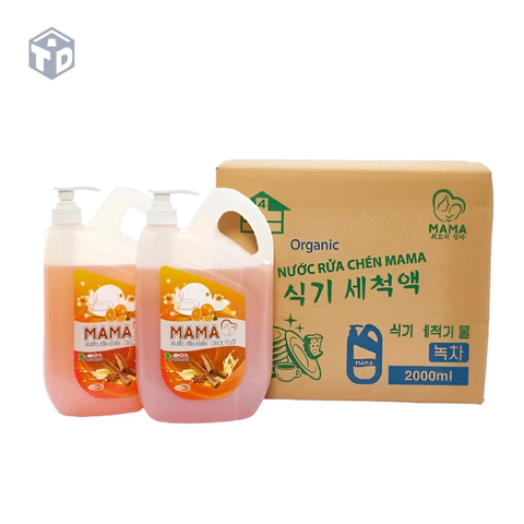 Mama: Nước Rửa Chén Hương Quế 2L - Ko Bao Bể VC