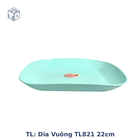 TL: Dĩa vuông TL821 22cm