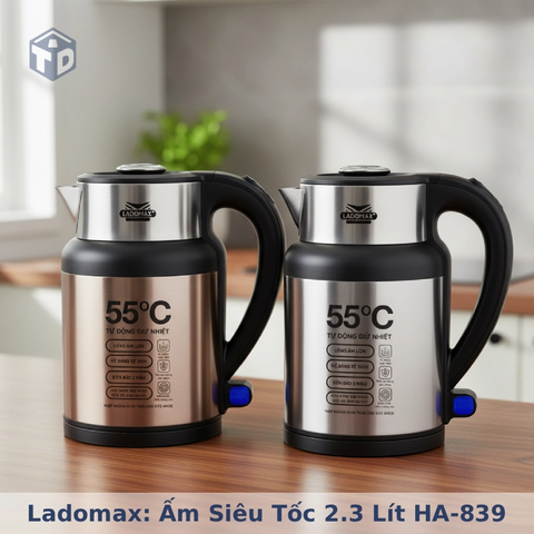 Ladomax: Ấm siêu tốc 2.3 Lít HA-839