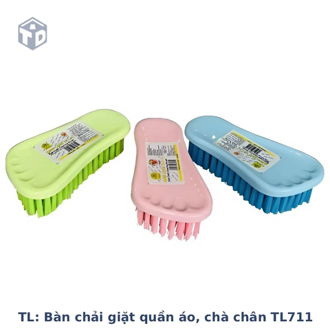 TL: Bàn chải giặt quần áo, chà chân TL711 13x6x3.8cm