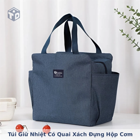 Túi Giữ Nhiệt Có Quai Xách Đựng Hộp Cơm