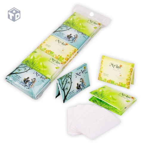 MyLan: Lốc 10 gói gấp đôi khăn giấy bỏ túi