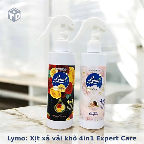 Lymo: Xịt xả vải khô 4in1 Expert Care