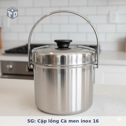 SG: Cặp lồng Cà men inox 16
