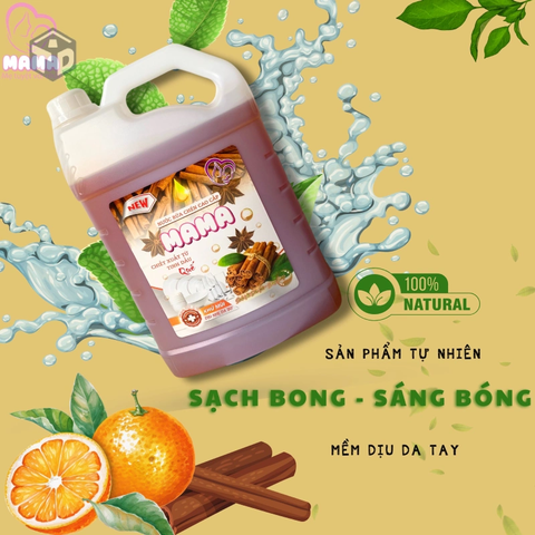 Mama: Nước Rửa Chén Hương Quế 3.8L - Ko Bao Bể VC
