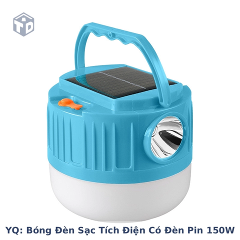 YQ: Bóng đèn sạc tích điện năng lượng mặt trời có đèn pin 150W