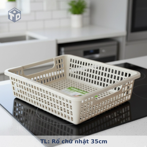TL: Rổ chữ nhật 35cm