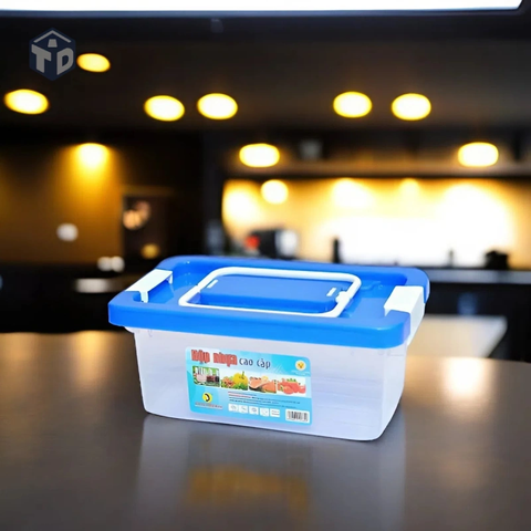 Nhựa T L Thành: Hộp Nhựa Nắp Cài 2 Quai Size Trung