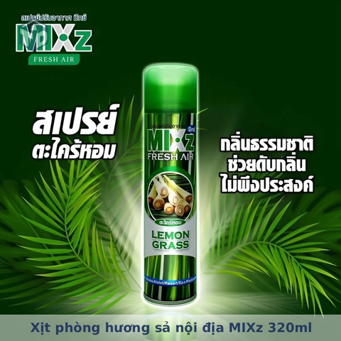 Xịt phòng hương sả nội địa MIXz 320ml