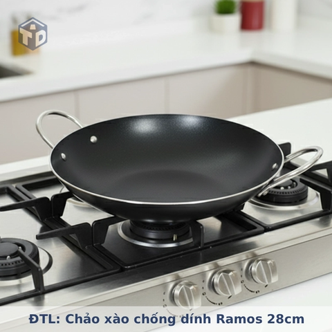 ĐTL: Chảo xào chống dính Ramos 28cm