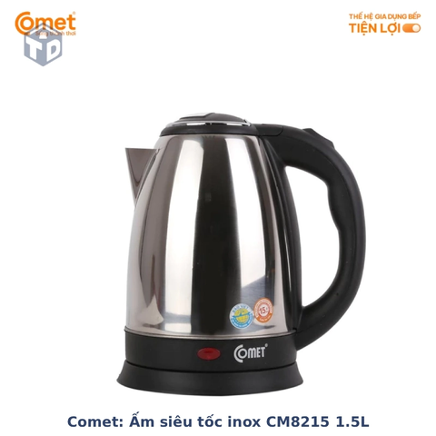 Comet: Ấm siêu tốc inox CM8215 1.5L