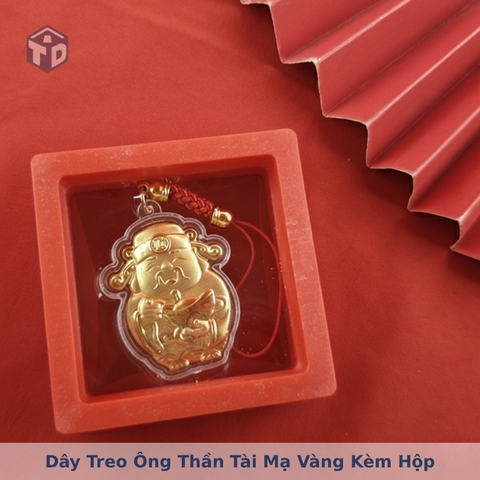 Dây Treo Ông Thần Tài Mạ Vàng Kèm Hộp