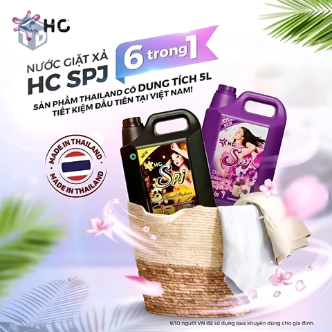 Nước Giặt Xả SPJ Thái Lan 6in1 5000ml