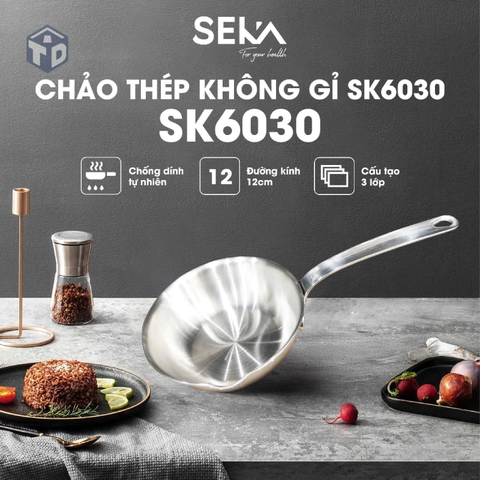 Seka: Chảo Lòng Nông SK6030 Size 12cm