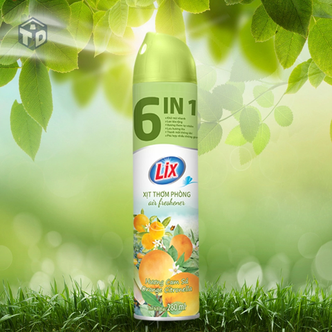 Lix: Xịt Thơm Phòng Hương Hoa Thiên Nhiên 280ml
