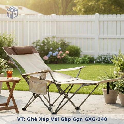 VT: Ghế Xếp Vải Gấp Gọn GXG-148 148x80x77cm