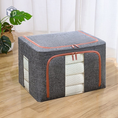 Loại Xịn: Hộp Vải Khung Thép Đựng Quần Áo (T30) - (Cái)