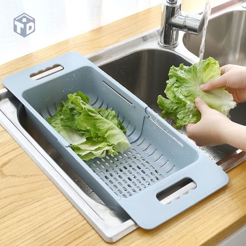Rổ Nhựa Gác Bồn Rửa Chén Gấp Gọn (T80) - Mới (Cái)
