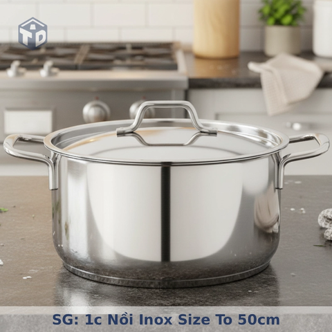 SG: 1c Nồi inox size to 50cm