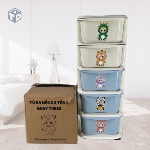 5 Tầng: Tủ Nhựa BB3 (T1)