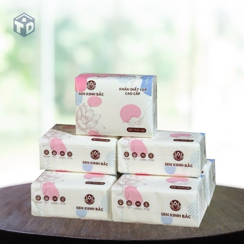 Thùng 30 Gói Khăn Giấy Lụa Cao Cấp Sen Kinh Bắc (T1) - (Thùng)