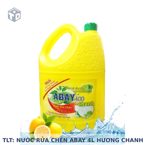 TLT: NƯỚC RỬA CHÉN ABAY 4L HƯƠNG CHANH - Ko Bao Bể VC