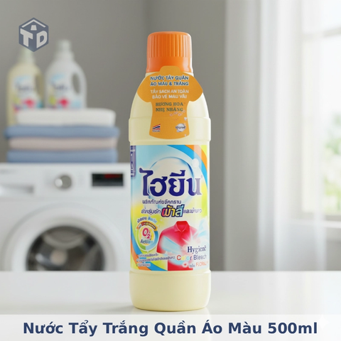 Tẩy màu chính Hãng: Nước tẩy trắng quần áo màu 500ml