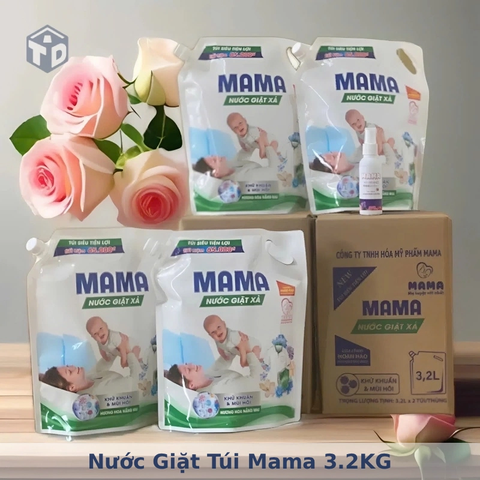 Nước Giặt Túi Mama 3.2KG - Ko Bao Bể VC