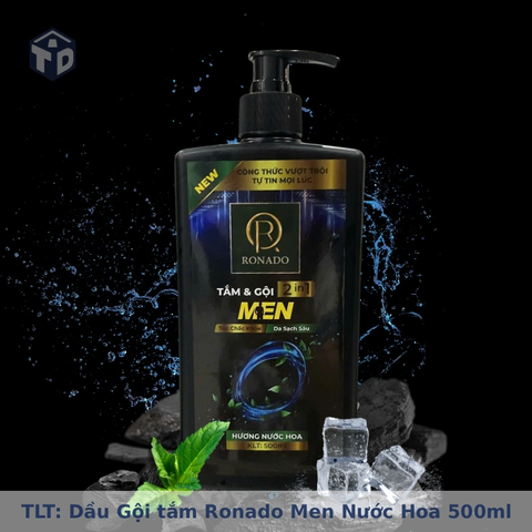 TLT: Dầu Gội tắm Ronado Men Hương Nước Hoa 2IN1 500ml