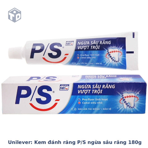 Unilever: Kem đánh răng P/S ngừa sâu răng 180g