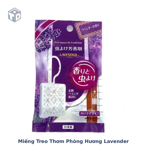 KBN Hàng Nhật, Tem phụ & HĐ: Miếng Treo Thơm Phòng Xua Muỗi, Côn Trùng Hương Lavender