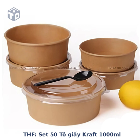 THF: Set 50 Tô giấy Kraft 1000ml