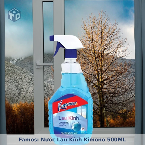 Famos: Nước Lau Kính Kimono 500ML - Ko Bao Bể VC