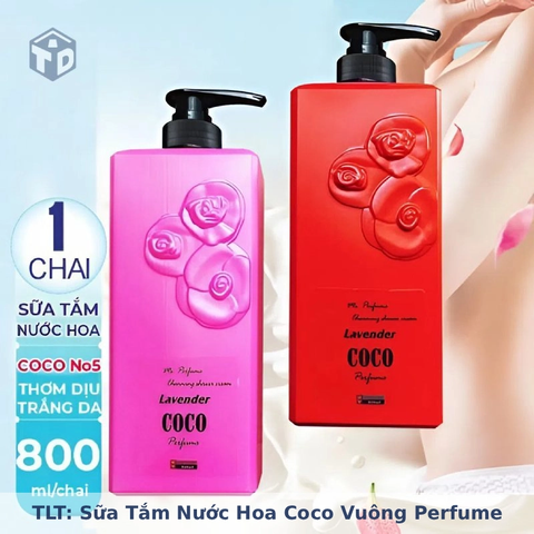 TLT: Sữa Tắm Nước Hoa Coco Vuông Perfume - Ko Bao Bể VC