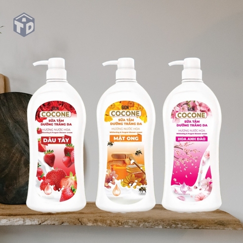 TLT: Sữa Tắm Dưỡng Trắng Da COCONE 900ML - Ko Bao Bể VC