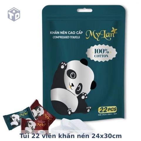 MyLan: Túi 22 viên khăn nén 24x30cm