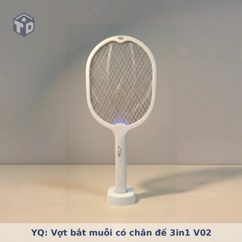 YQ: Vợt bắt muỗi có chân đế 3in1 V02