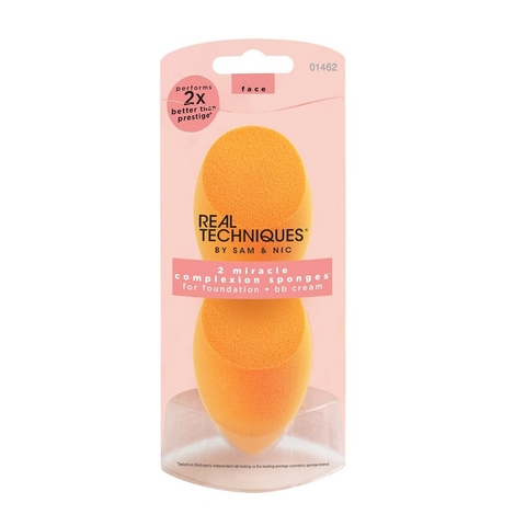 Set Mút Trang Điểm Tán Nền Real Techniques 2 Miracle Complexion Sponge