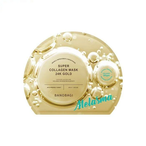 Mặt Nạ Hỗ Trợ Làm Đều Màu Da Banobagi Super Collagen Mask 24K Gold 30gr (Vàng)