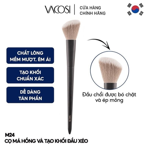 Cọ Má Hồng Và Tạo Khối Đầu Xéo Vacosi Angle Contour & Blush Brush - M24-Y24