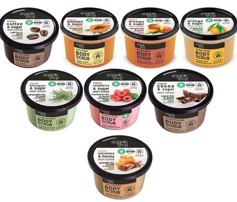 Tẩy Da Chết Dành Cho Body Organic Shop  Body Scrub 250ml