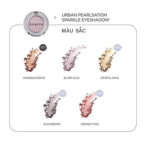 Nhũ mắt Klavuu Urban Pearlsation Sparkle Eyeshadow