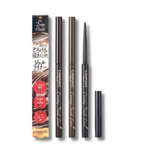 Chì Kẻ Mắt Lâu Trôi Chống Nước Canmake Creamy Touch Liner