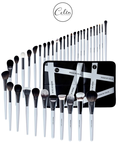 Bộ Cọ Trang Điểm Chuyên Nghiệp Celin Missie Grey 36 Cây