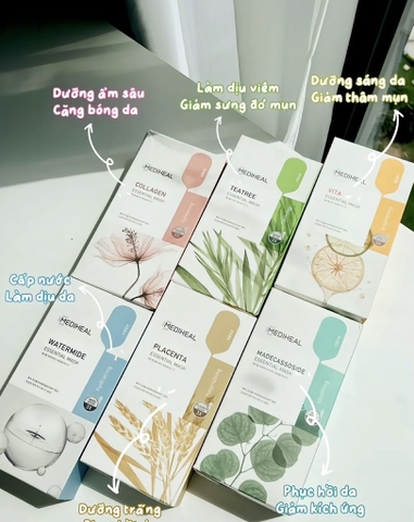 Mặt Nạ Dưỡng Ẩm Sâu, Chống Lão Hóa Mediheal Essential Mask 20ml (1 miếng)