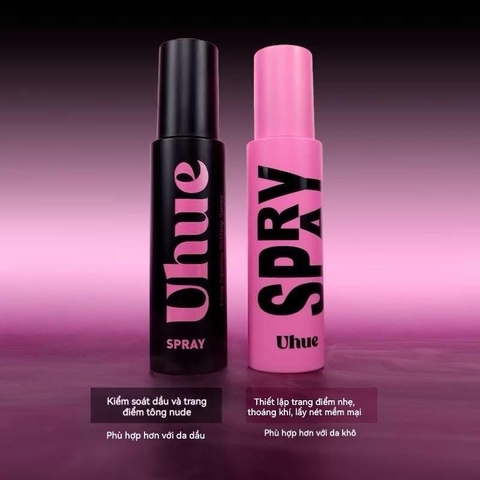 Xịt Khoá Nền Lâu Trôi Lành Tính  UHUE Light Silky Setting Spray Xịt Khoá Makeup