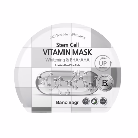 Mặt Nạ Banobagi Stem Cell Vitamin Mask Whitening and BHA-AHA 30g (Xám)