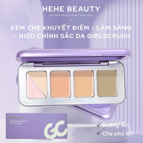 Bảng Che Khuyết Điểm Girls Crush 5-Color Concealer Cream Palette 5 Ô Màu Đa Năng